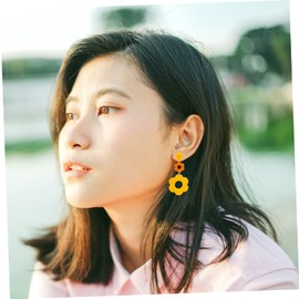 SAFIGLE Flower Drop Earrings Statement Earrings for Women 1 Pair Fashion Jewelry Shop