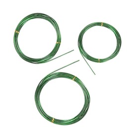 BEADNOVA Bonsai Tree Wire 98 Feet Green Aluminum Wire Bonsai Tree Training Wire for Indoor and Outdoor Bonsai Plant (Green, 1mm, 30m)