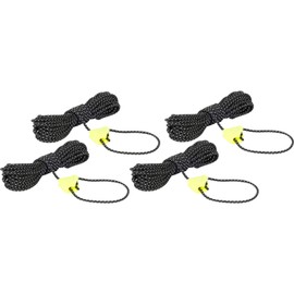 Tatonka Unisex - Adult Storm Line 2mm 4 x 4m Guy Lead, Black, 4m