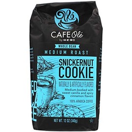 HEB Cafe Ole Whole Bean Coffee--Snickernut Cookie