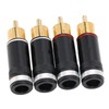 Preffair R1764 RCA Audio Plug 24K Gold Plated Signal Cable