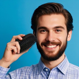 JASKFG Beard Brush For Men,beard comb,boar bristle hair brush,Perfect Beard Grooming Tool for Men