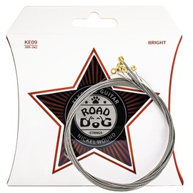 Electric Guitar Strings 6 String Guitar Accessories Nickel Plated Steel with PVD Ion Coating Electric Guitar Strings Kit Consistent Feel & Lasting Bright Tone (Super Light,09-42(1 Pack))