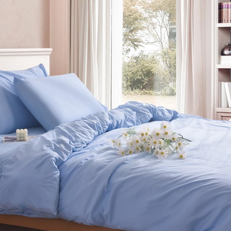WEAVERS: 3-Piece Luxurious Microfiber Duvet Set - Super Soft Cotton-like