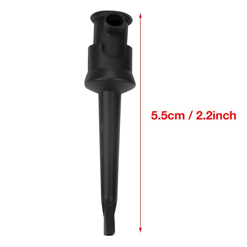 10Pcs Test Hook Clips, P5002 Mini Grabber Clips with Safety