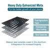 MFSTUDIO Galvanized Raised Garden Bed Kit Outdoor Planter Raised Beds