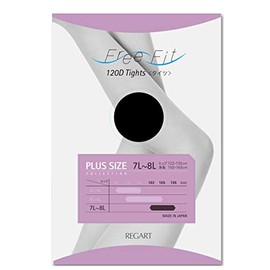 [Free Fit] Loose Tights, Made in Japan, 120 Denier, 3L, 4L, 5L, 6L, 7L, 8L, Black