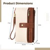 OMISTAR Women's RFID Blocking PU Leather Wallet, Trifold Clutch Purse