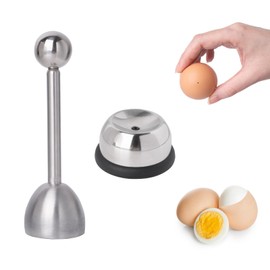 CIMOYBAI Egg Opener with Egg Cutter, Pack of 2 Stainless Steel Egg Cutter, Egg Pieker, Egg Header, Egg Shattering Point Sites, Egg Opener Tool for Kitchen, Dining Room, Bar
