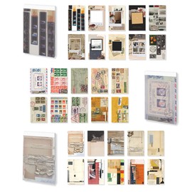 150 Sheets Vintage Scrapbook Paper, Retro Journal Material Paper, Decorative Journaling Supplies, Aesthetic Kit for DIY Art Craft Diary Card Planner Notebook Album Decoupage (A)