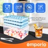 Emporio Kitchen Round Ice Cube Tray with Lid and Bin