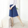 TR Fabric Maternity Wide Plus Size Knee-Length Shorts Pants Deep Blue/XL 2ea