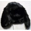 Cejon Black Faux Fur Trapper Aviator Hat (B154)