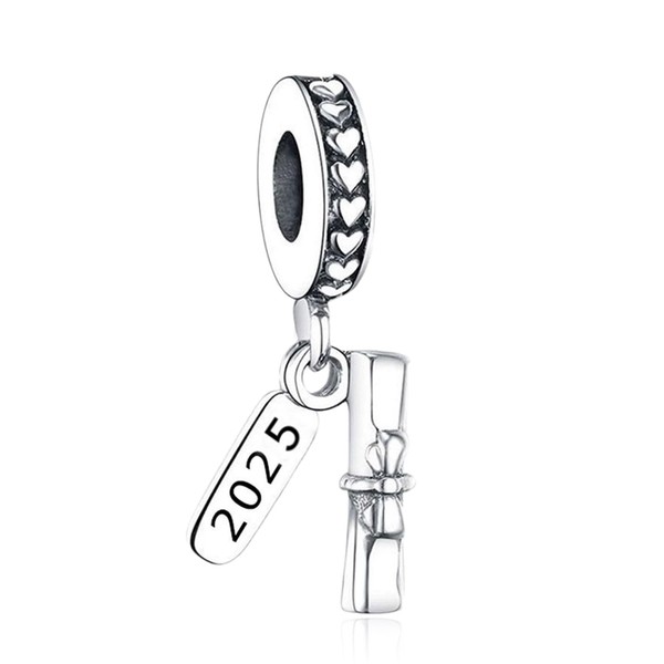 Annmors Pendant Heart Charm S925 Sterling Silver Sparkling Bead 5A