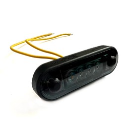 MelTruck® 2x LED Marker Light Flat and Round Rubber Base for Lorry Car Trailers