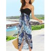 CHICGAL Summer Beach Dresses for Women Strapless Cover Ups Casual