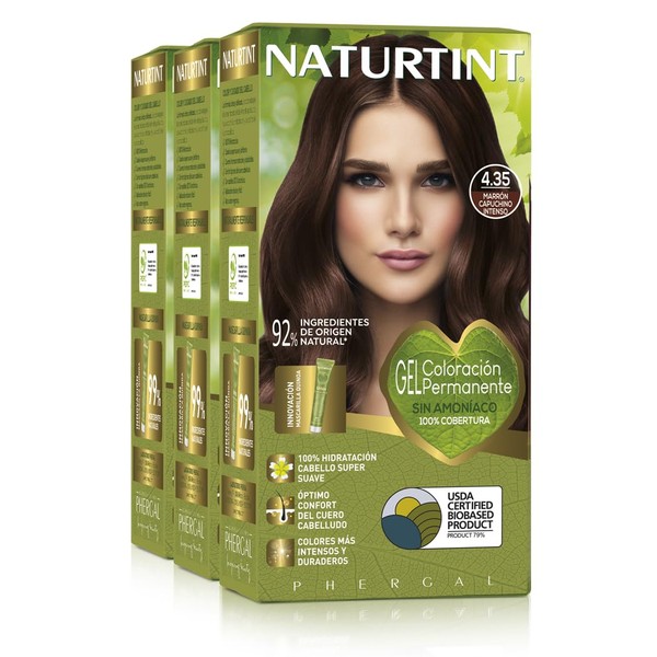 Naturtint Biobased Hair Colour Without Ammonia 4.35 Colour Deep Cappuccino