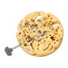 8N24 Watch Movement Golden Alloy Automatic Hollow Out Watch Replacement