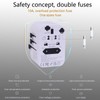 Hortiterra Travel Adapter Worldwide USB C PD Fast Charge, 45W