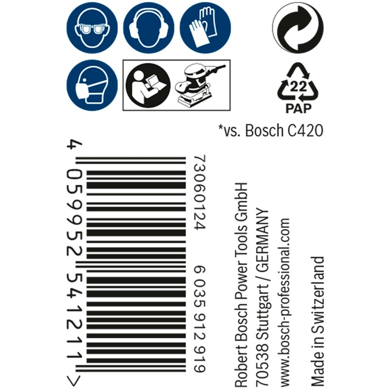 Bosch 1 x Expert M480 Mesh Structure Sanding Roll (for