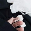 Deelfe Women's Ring, One Size Fits Most, Silver Ring, Heart