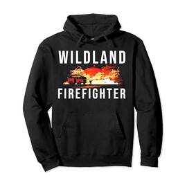 Wildland Firefighter Boots Fireman Fire Rescue Firefighting Pullover Hoodie