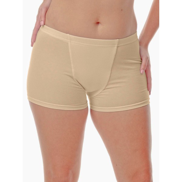 Vulvar Varicosity and Prolapse Support Boy-Leg Brief with Groin Compression