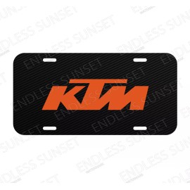 Amel KTM Power sports Motorcycle Bike Off road License Plate Front Auto Tag