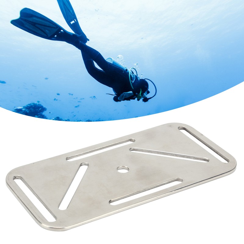 Diving Stainless Steel Weight Belt Keeper Buckle Adjustable Weight Webbing