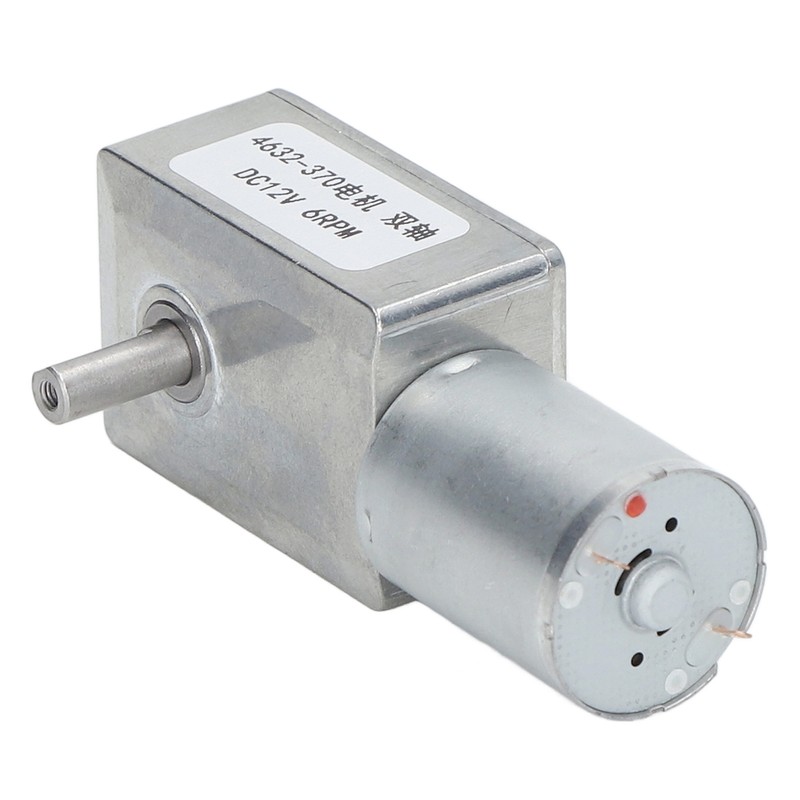 Turbo Worm Geared Motor 2 Shaft High Torsion Micro Gearbox