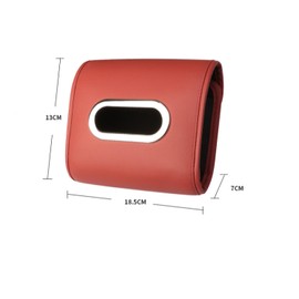 QIUPFGUT Car Tissue Holder, PU Leather Car Tissue Box, Car Tissue Holder, Car Tissue Box, Car PU Car Tissue Holder, Napkin Holder Box for Car Accessories