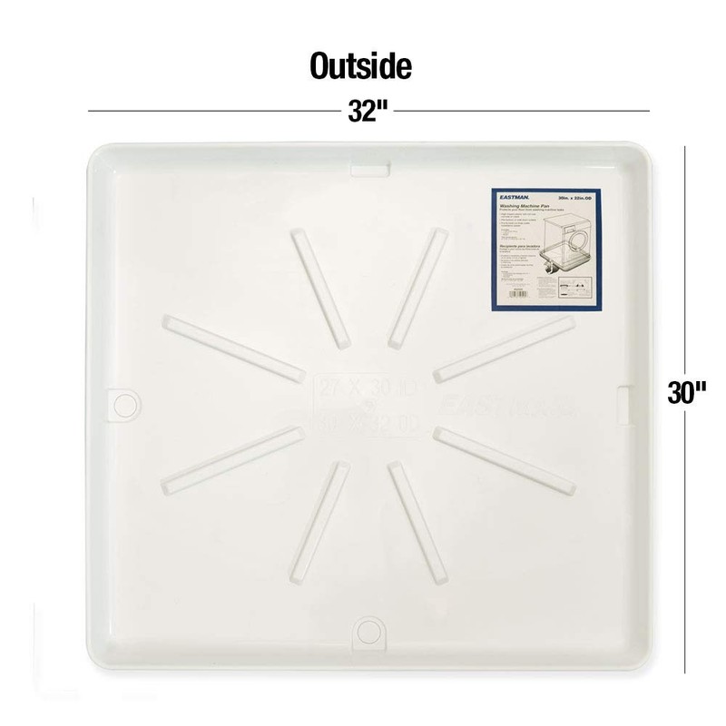 Eastman Washing Machine Drain Pan, 30 Inch x 32 Inch