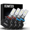 BEAMTECH 9005 H11 Bulbs Combo, S1 Series Fanless Fog Light
