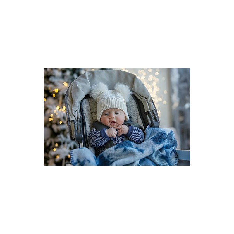 Funky Junque 2 Pack - Infant Double Pom Beanie Bundle