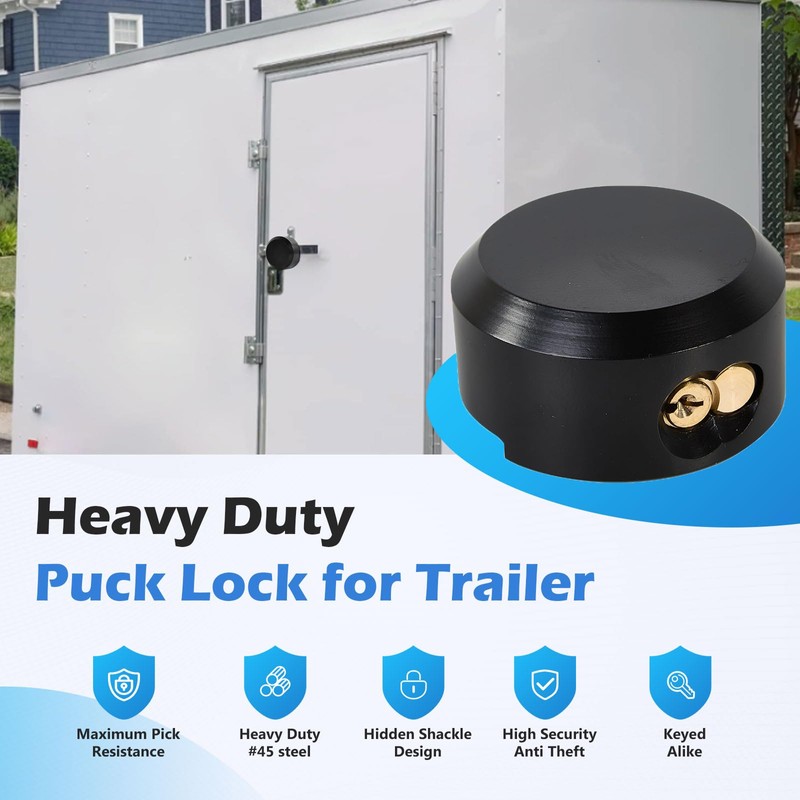 4 Pack Trailer Door Locks Keyed Alike Heavy Duty Hockey
