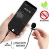 WIAR Micrófono de Solapa Lavalier Profesional para Celular Smartphone Tablet