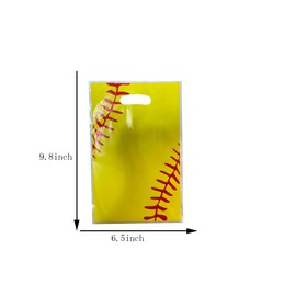 LYK 50 Pieces Baseball Gift Bags Baseball Treat Bags Baseball Cellophane Bags Candy Baseball Party Favors for Team Birthday Decoration Gift Sport Baseball Themed Party Supplies
