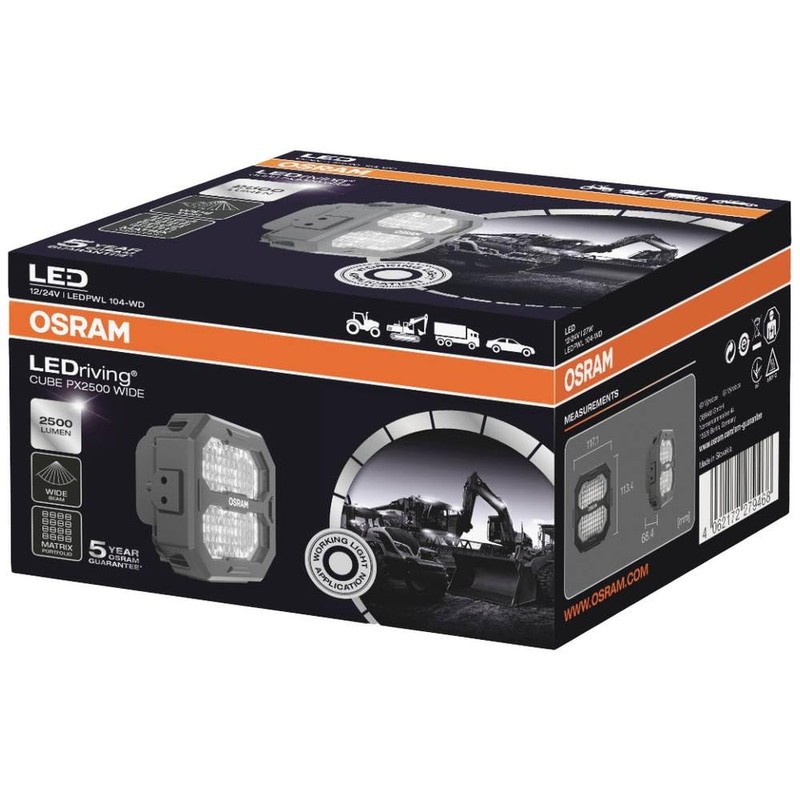 OSRAM LEDriving® Cube PX2500 Wide, LEDPWL104-WD, Off Road, LED Work