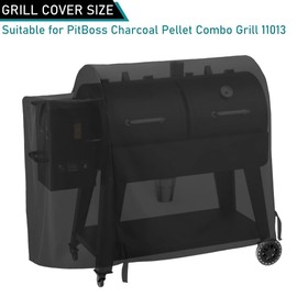 ZJYWSCH Grill Cover for Pit Boss Charcoal Pellet Combo Grill PB1230PC, PitBoss 1230PC Pellet Charcoal Combo Grill Cover PB 1230PC Heavy Duty Waterproof