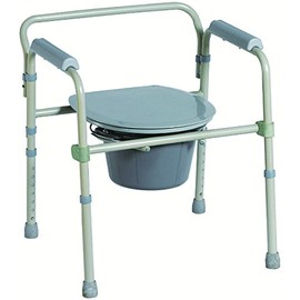 BodyMed Folding Steel 3-in-1 Commode