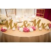 Alnicov Mr and Mrs Wooden Letters,Mr & Mrs Wedding Props