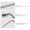 Zeromall Car Spare Tire Wrench, 19mm L-type Hexagon Slotted End