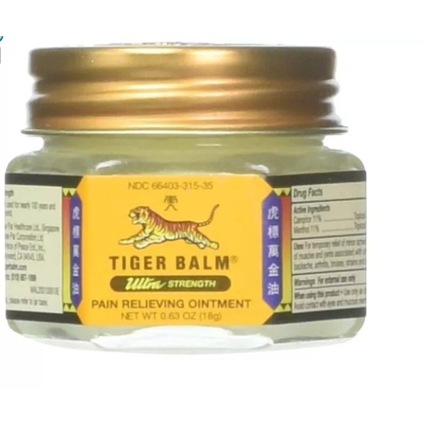 TB Tiger Balm Ultra Strength Pain Relieving Ointment, Soothing Relief