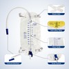 Carbou 6 Pcs Catheter Leg Bags, 1000ml Urinary Foley Drainage