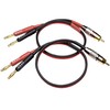 CESS-024-2f Speaker Cable with RCA Plug to 4mm Banana Plug,