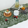 kilofly Handmade Crochet Lace Rectangular Table Runner 15 x 36