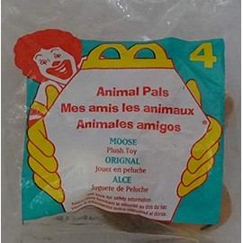 Mcdonalds' Happy Meal Animal Pals Number 4 Moose Plush Toy 1997