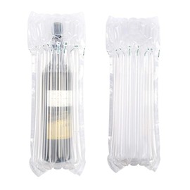 Yesallwas Wine Bottle Protector, 10 Pack Reusable Bubble Wrap Inflatable Air Column Cushion Bag Bubble Wrap Wine Bags Wine Bottle Packaging for Travel, Transport (Not Including Pump)