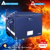ENGPOW File Box with Lock, Fireproof Document Box with Pockets,