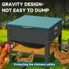 Automatic Metal Chicken Feeder,80lb Large Capacity Portable Gravity Chicken Feeder